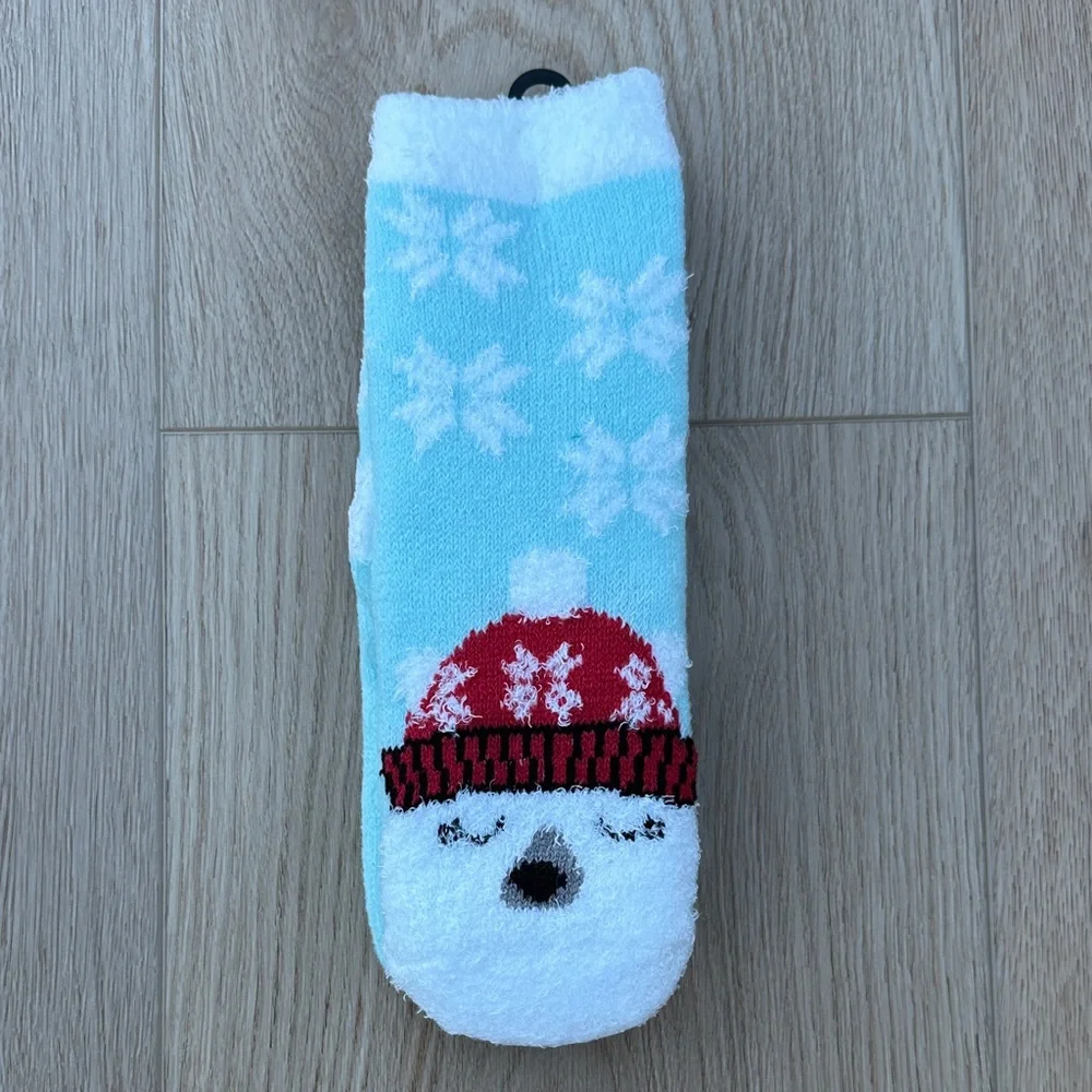 Northeast Outfitters Youth Cozy Cabin Snowflake Bear Kids Socks, Small